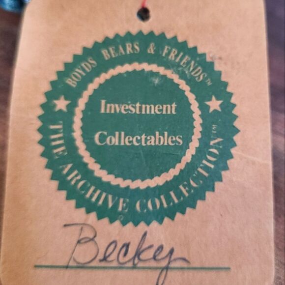Vintage Boyd's Bears Archive Collection Becky 5" - 7" Original Tags - Picture 3 of 7